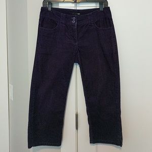 H&M purple corduroy capri size 6